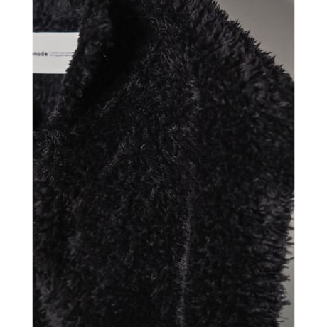 walenode Ex. Royal baby alpaca Hand spinning fur Vest