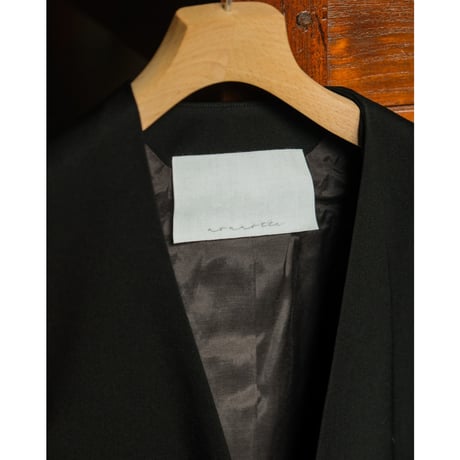 nonnotte Wool Gabardine Draping No Collar N Jacket
