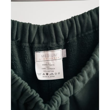 MEDIUM SPORTSWEAR WARMUP PANTS "HARD LOOPBACK"