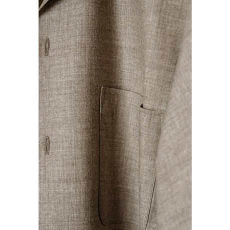 MAATEE&SONS Ex. "NATURAL YAK" OPEN COLLAR SHIRTS