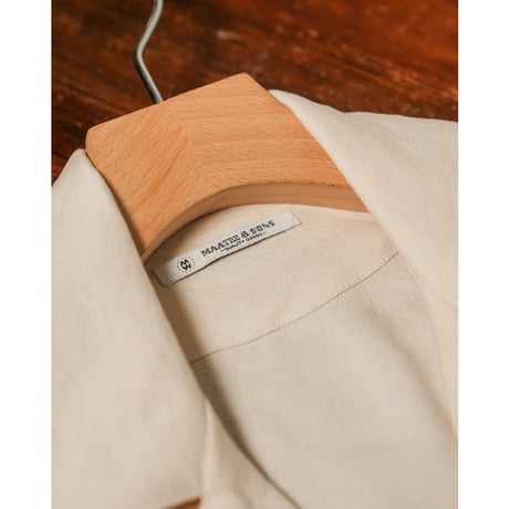 MAATEE&SONS "LINEN SILK二重織り" SHIRT JACKET