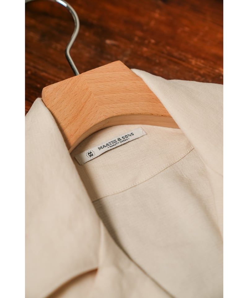 MAATEE&SONS LINEN SILK二重織り SHIRT JACKET MAATEE&SONS 