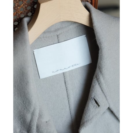 nonnotte Cashmere Rever Melton Draping Long Gilet