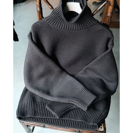 Olde H & Daughter WOOSTED WOOL TURTLE NECK P/O