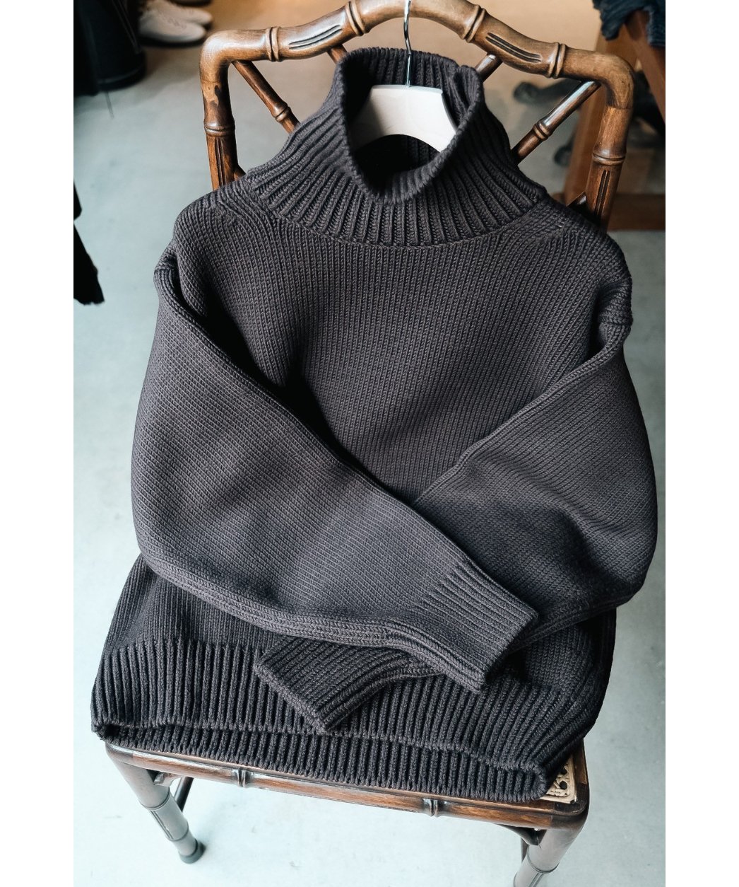 Olde H & Daughter WOOSTED WOOL TURTLE NECK P/O