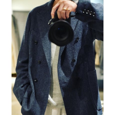 MAATEE&SONS Ex. TWEED HERRINGBORN 等半袖 DOUBLE BREASTED JACKET