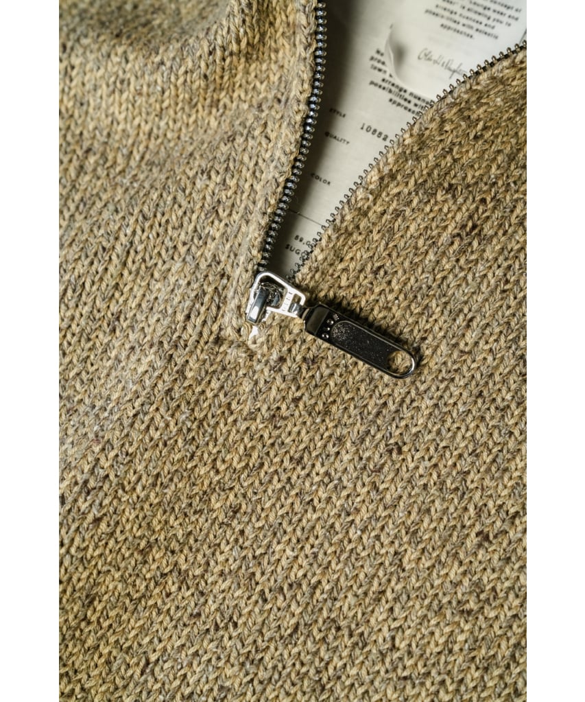 Olde H&Daughter SILK COTTON HALF ZIP P/O | Must