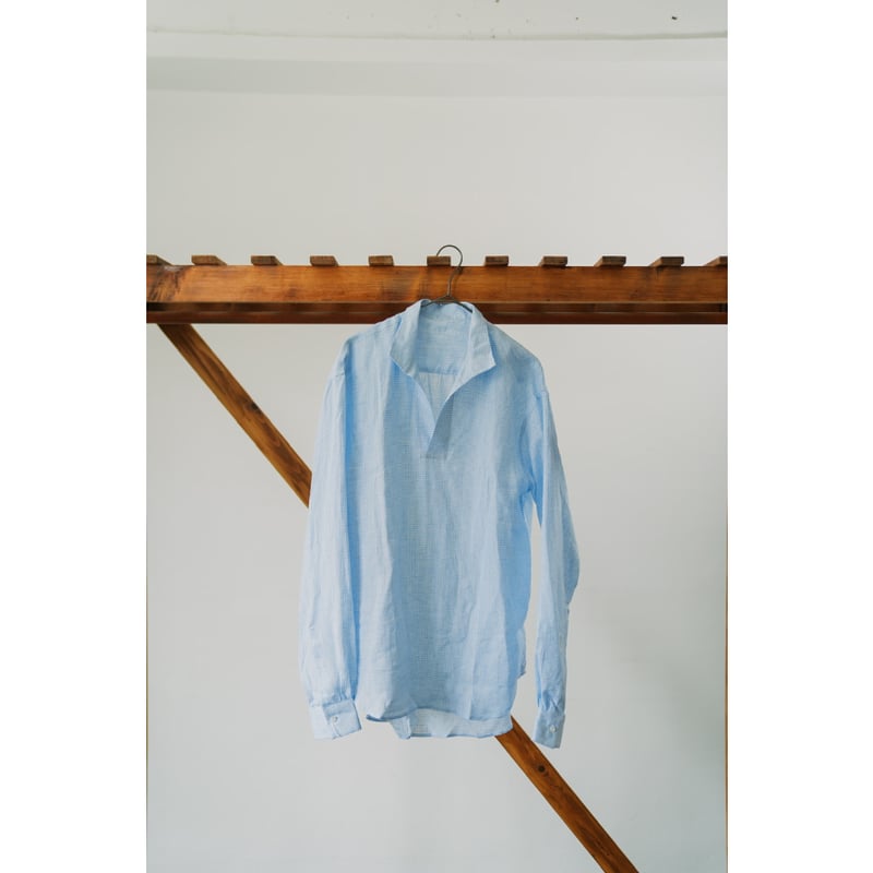 Bourrienne Paris X Ex. SCULPTEUR LIN CHECKS BLU