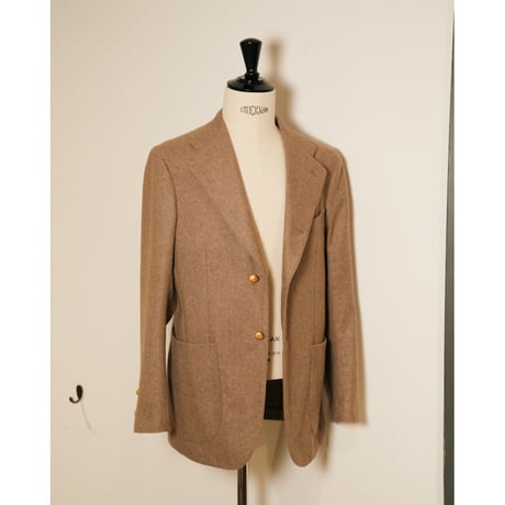MAATEE&SONS Ex. CASHMERE/MINK UNCON SINGLE BLAZER
