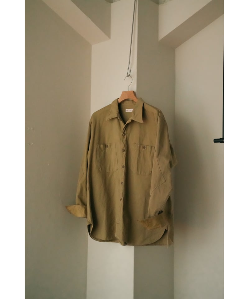 新品 ナイスネス SHELLEY CHINO OFFICER SHIRTS NICENESS OFFICER