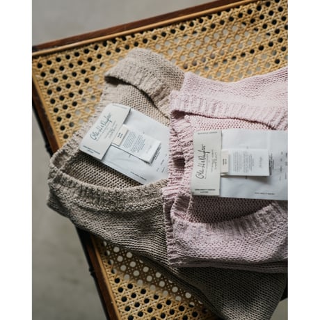 Olde H&Daughter Ex. SILK NEP V NECK P/O