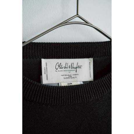 Olde H & Daughter SILK PLAIN STITCH CREW NECK P/O