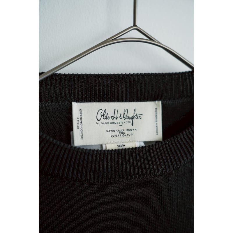 Olde H & Daughter SILK PLAIN STITCH CREW NECK P