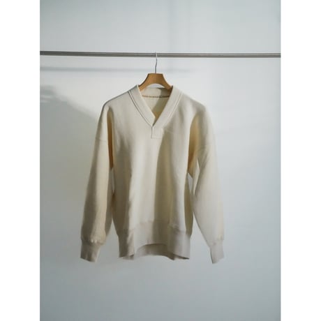 Olde Homesteader EXTRA COTTON FLEECE Y NECK LONG SLEEVE