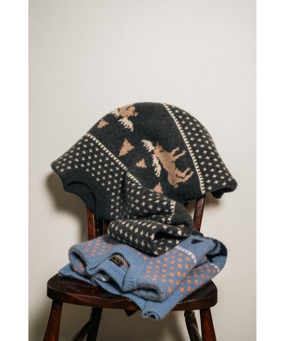 MAATEE&SONS CASH JACQUARD P/O SWEATER 