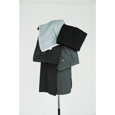 BIBOJA High Waisted Flare Trousers - No Pleat/Slanted Pockets