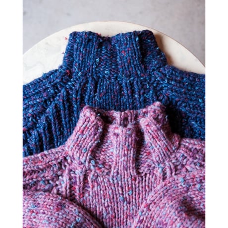 MAATEE&SONS W/Ca/Ny NEP HIGH NECK SWEATER