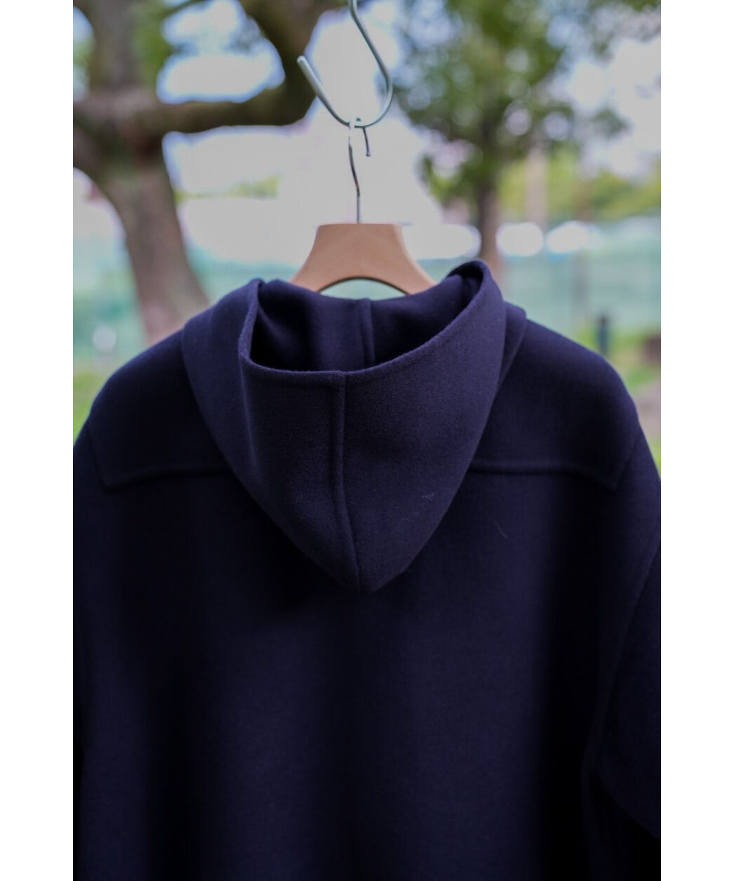 ポステレガント Dry Wool Rever Hooded Coat ネイビー POSTELEGANT Cashmere Rever Hooded Coat | Muster