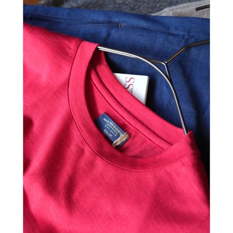 MAATEE&SONS Ex. WASHABLE SILK POCKET-TEE