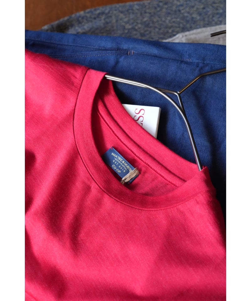 MAATEE&SONS Ex. WASHABLE SILK POCKET-TEE | Must