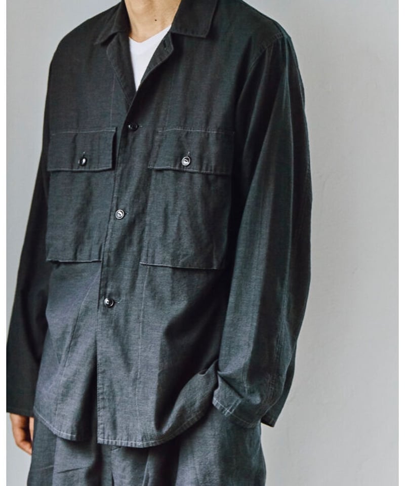 MAATEE&SONS アマ撚りSHAMBRAY MILITARY JACKET | Must...