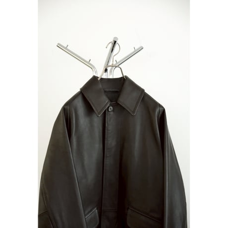 MAATEE&SONS SPANISH LAMB 裏カシミヤ LEATHER HALF COAT