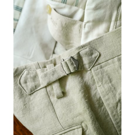 MAATEE&SONS Ex. SHIRAHAMA "Italian 生Hemp Gabardine"