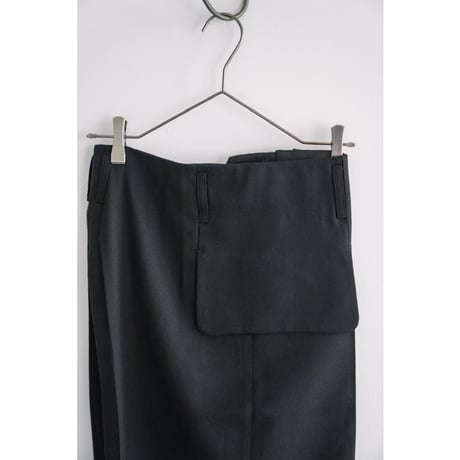 LEA BOBERG FLAP POCKET TRS  - BRITISH WOOL CREPE