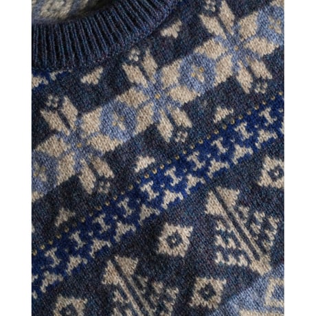 MAATEE&SONS CASH JACQUARD P/O SWEATER "FAIR ISLE"