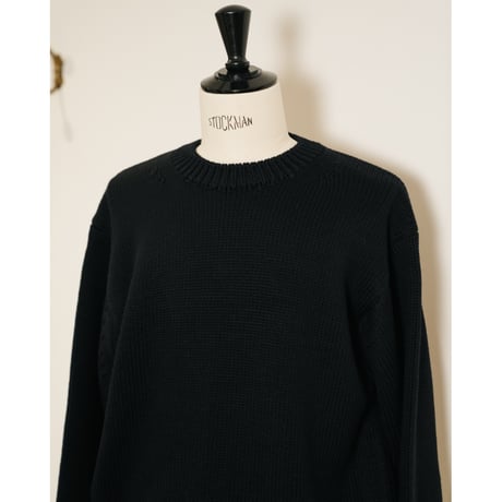Olde H & Daughter WOOSTED WOOL CREW NECK P/O