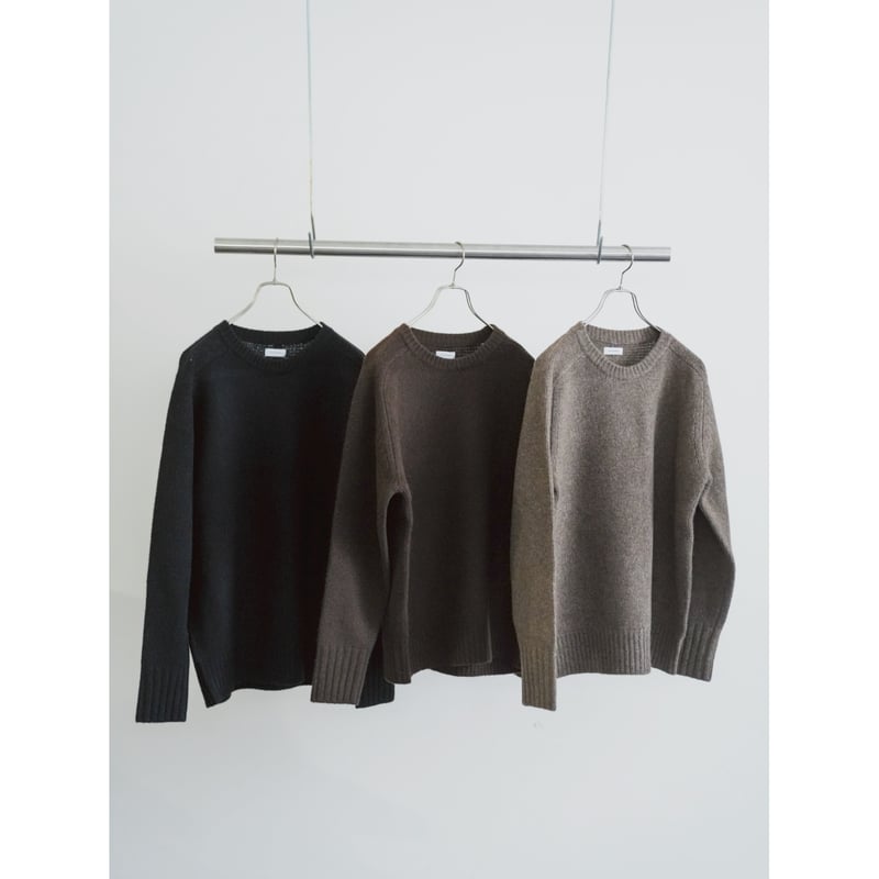 アーモンド　Innocent YAK Shetland sweater walenode Innocent YAK Shetland sweater WN25-19FW046 | BENTO