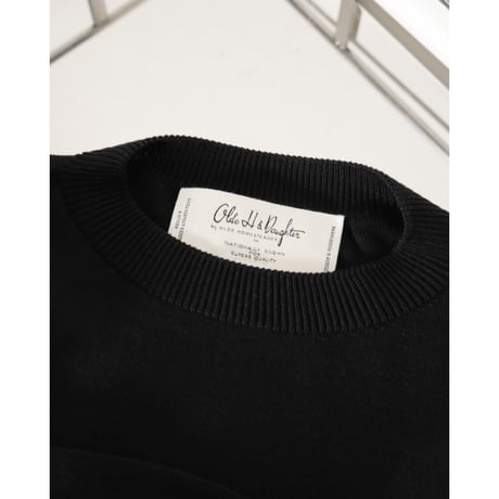Olde H & Daughter SILK PLAIN STITCH CREW NECK P/O