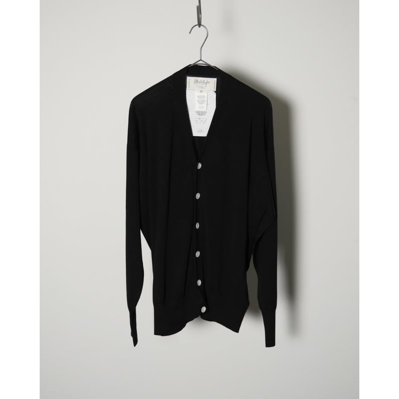 Olde H & Daughter SILK PLAIN STITCH CARDIGAN |