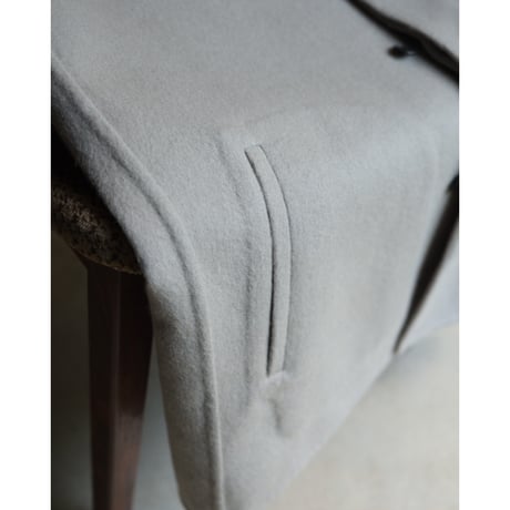 nonnotte Cashmere Rever Melton Draping Long Gilet