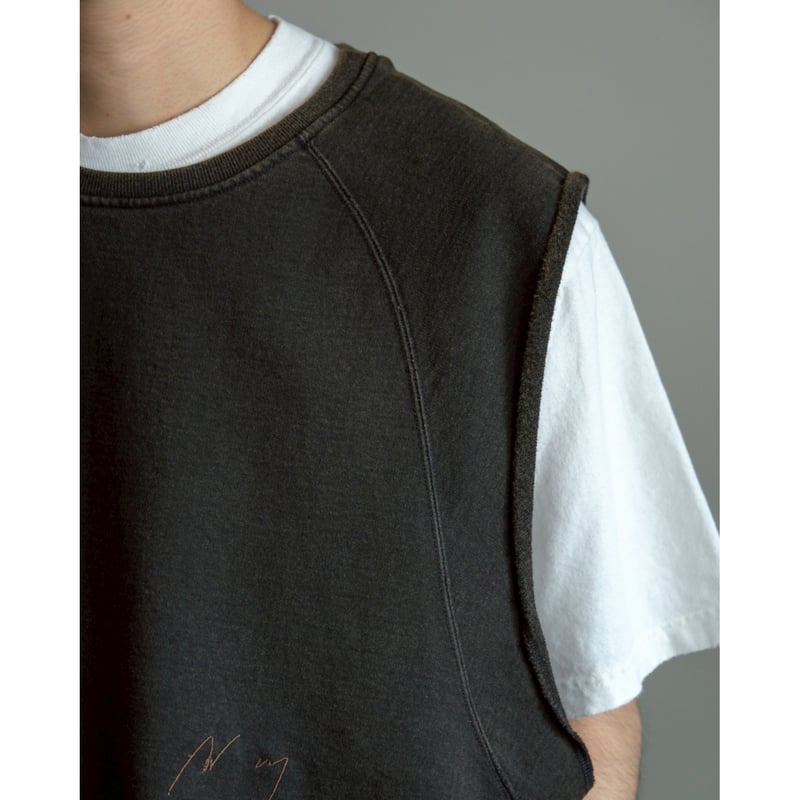 アンセルム　FADED SLEEVELESS T-SHIRT FADED SLEEVELESS T-SHIRT(BLACK) – ANCELLM
