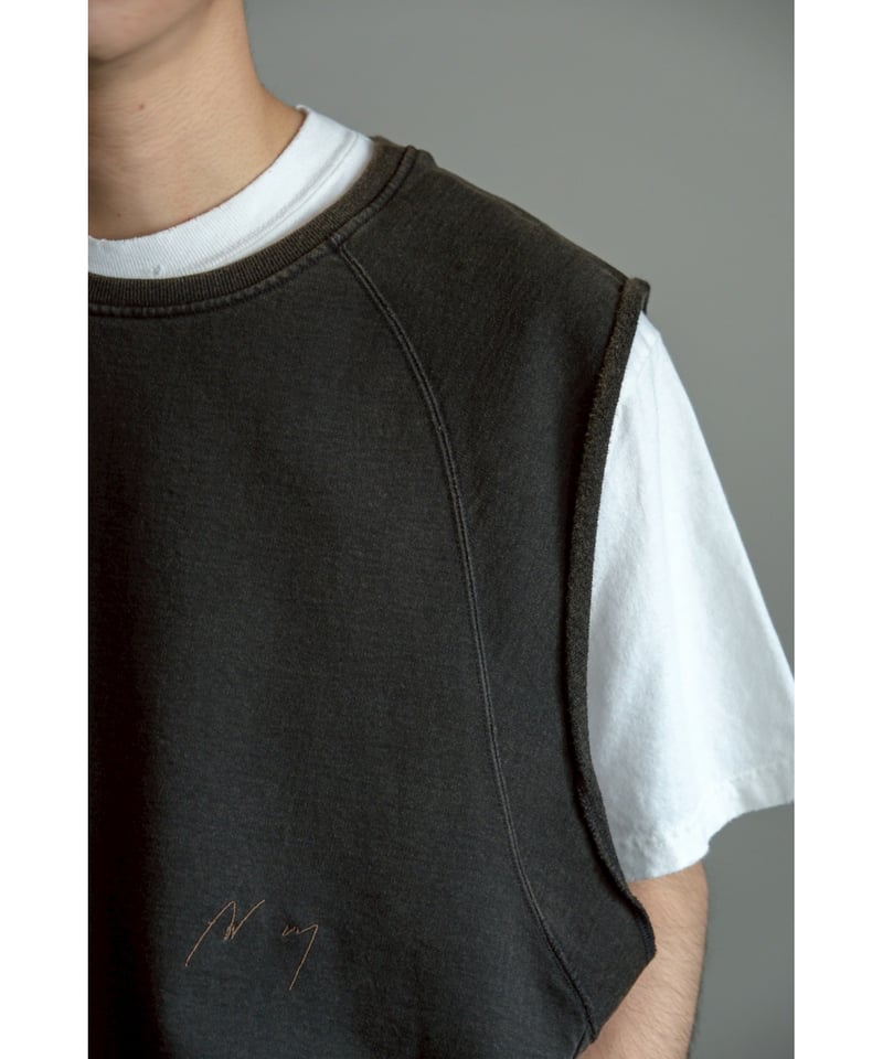 トップス ANCELLM FADED SLEEVELESS T-SHIRT BLACK 1 ANCELLM FADED SLEEVELESS T-SHIRT | MusterWerk