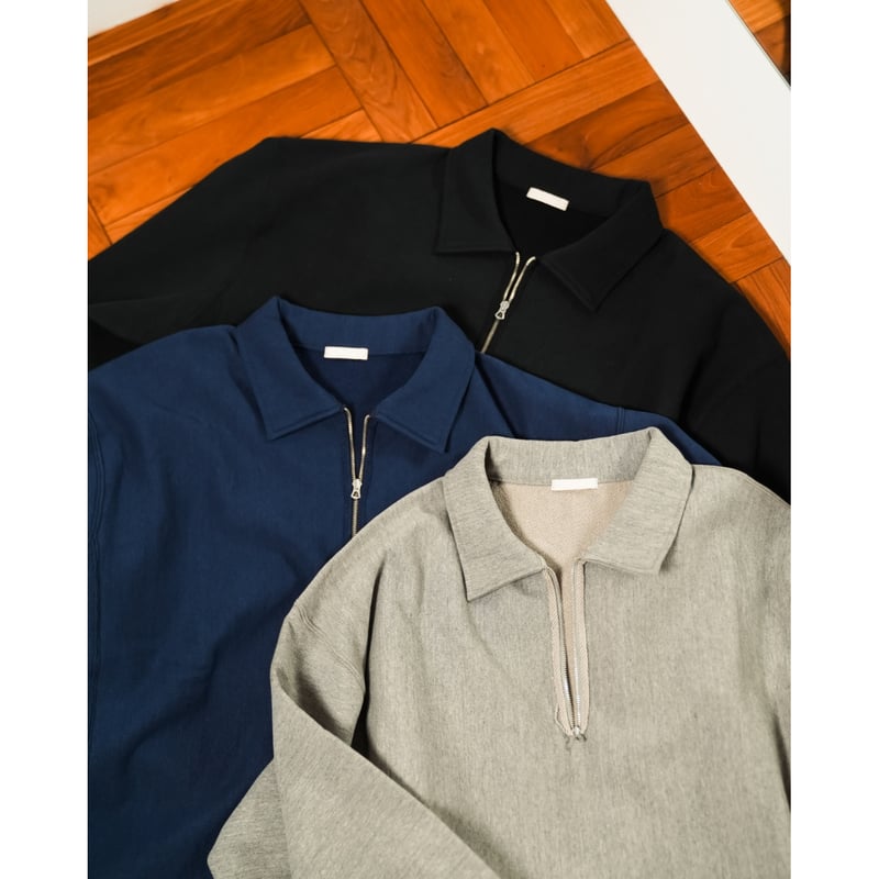 ULTERIOR FADED SILKY TERRY RW HALF ZIP P/O | Mu