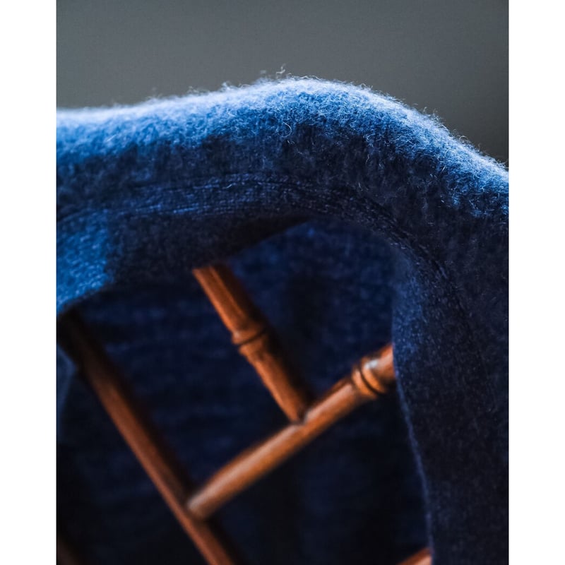 MAATEE&SONS Ex. CASHMERE SHAGGY 2 N/B CARDIGAN