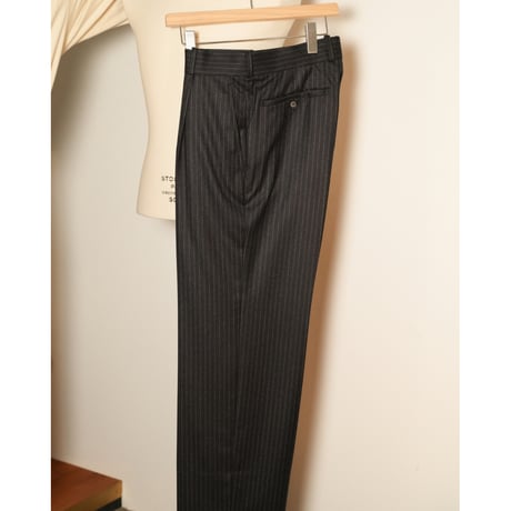 MAATEE&SONS SET UP TROUSER 2 "WOOL STRIPE"