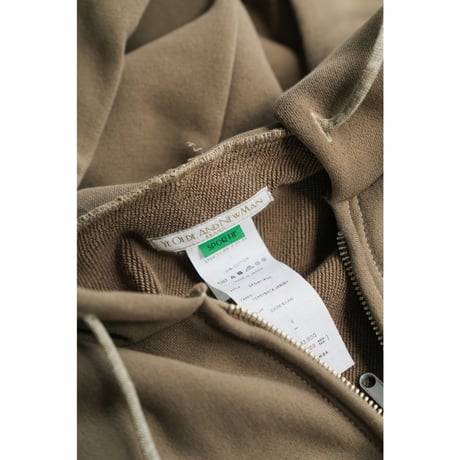YE OLDE & NEW MAN TERRYBACK JERSEY HOODED FULL ZIP TOP