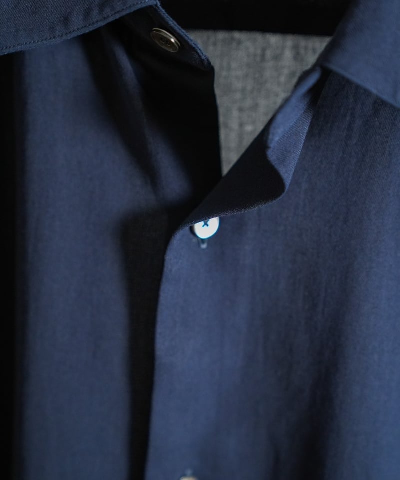 MAATEE&SONS 　24SS \"CHARLES 強撚ビエラ\" NAVY CHARLES 強撚ビエラ - WUNDER