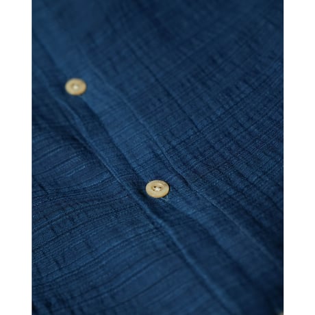 Aquellos Ojos Verdes Ex. "藍" Ethnic grosgrain Aloha shirt