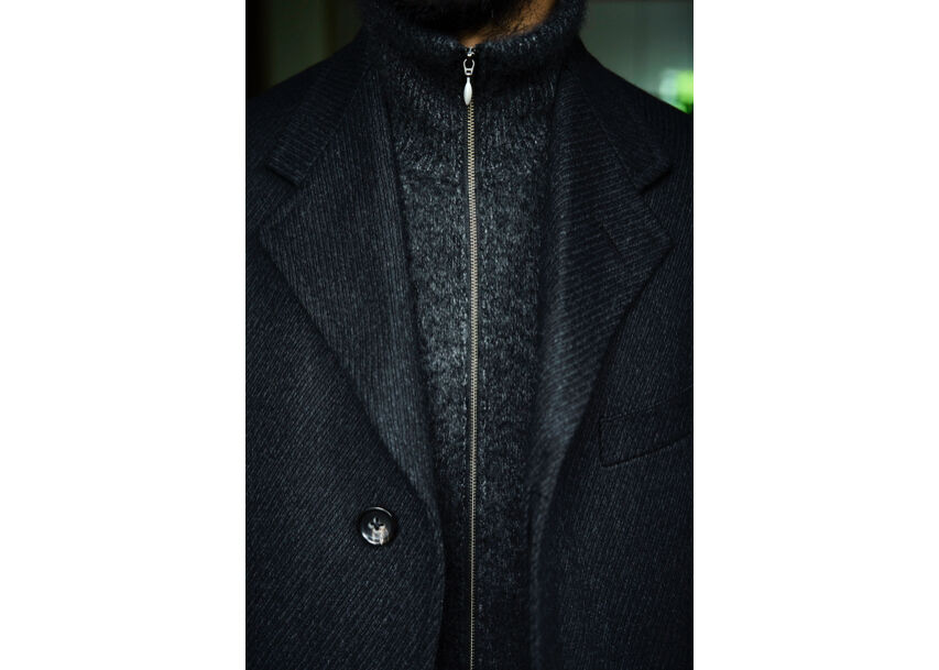 MAATEE&SONS CASHMERE ZIP UP VEST (俺のちゃんちゃんこ) |