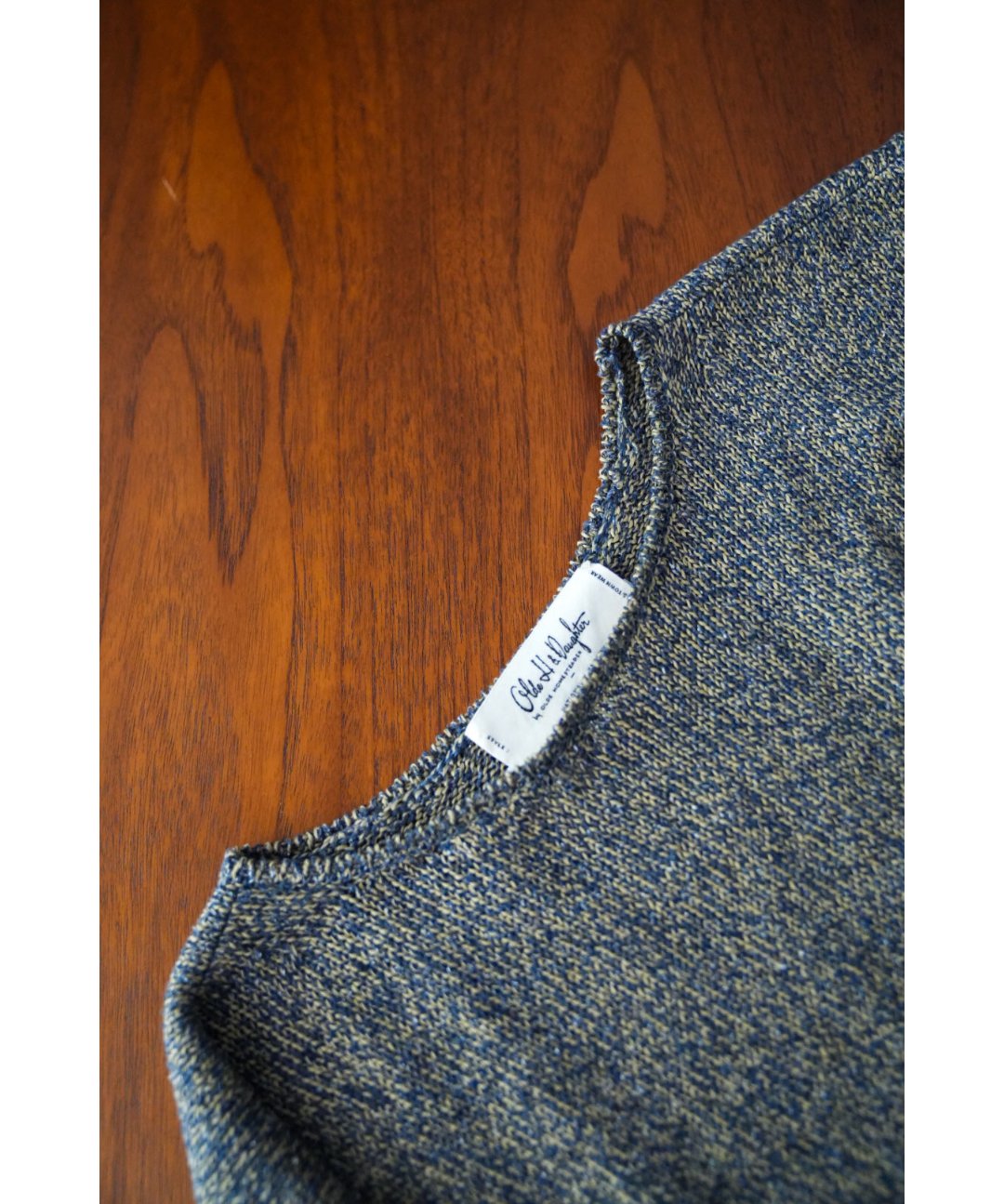 Olde H&Daughter SILK COTTON BOAT NECK P/O | Mus