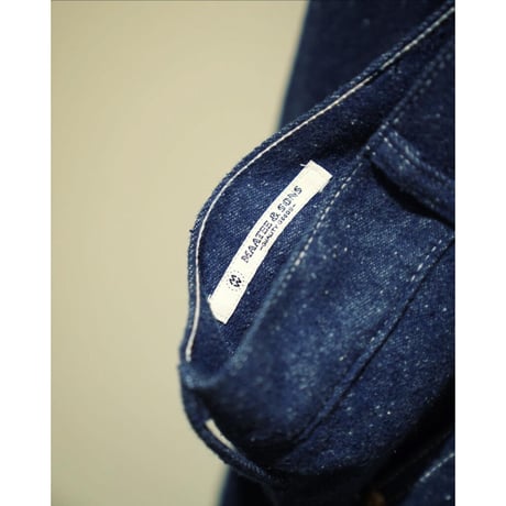 MAATEE&SONS Ex. BRUSHED SILK DENIM PAINTER PANTS