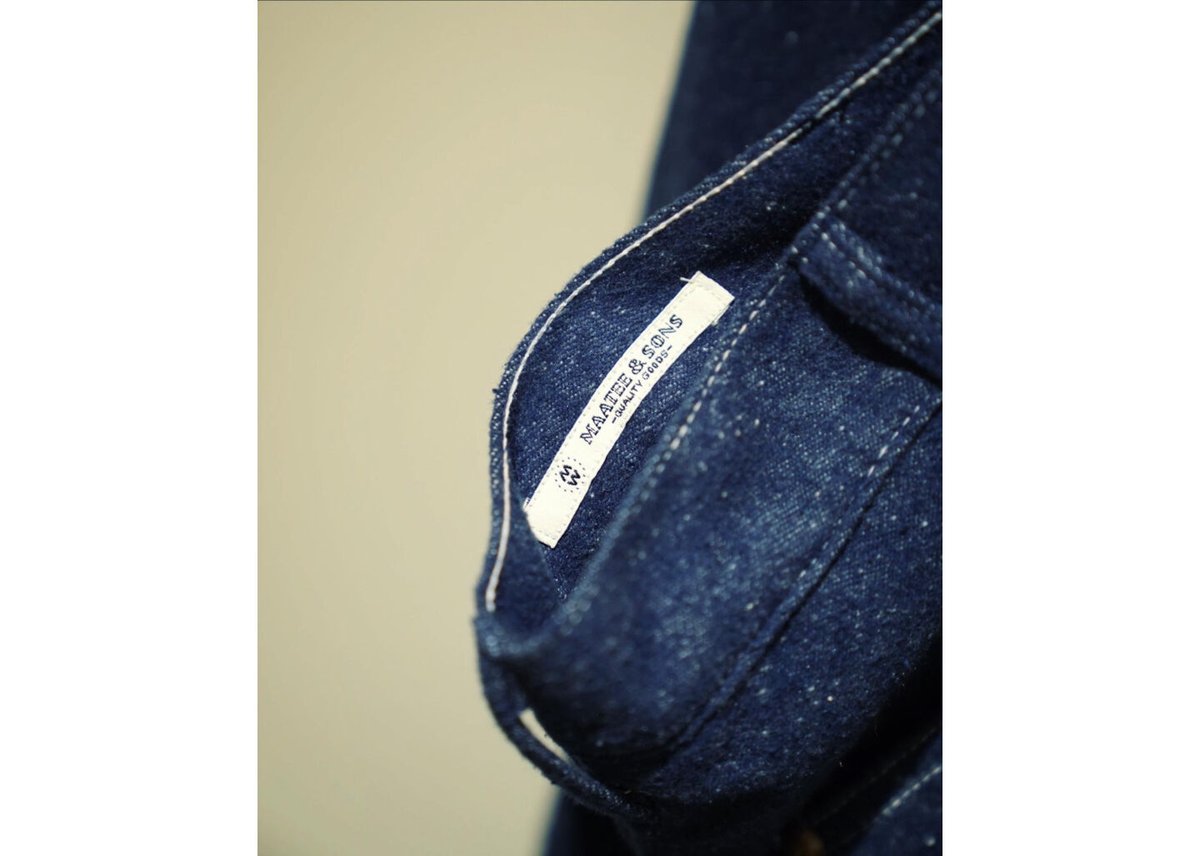 MAATEE&SONS Ex. BRUSHED SILK DENIM PAINTER PANT