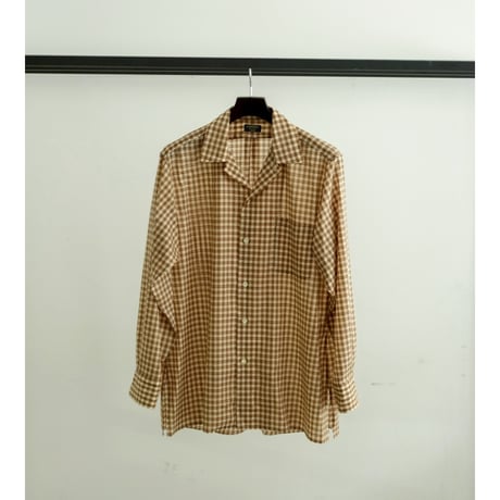 MAATEE&SONS Ex. "H"WOOL OPEN COLLAR SHIRTS