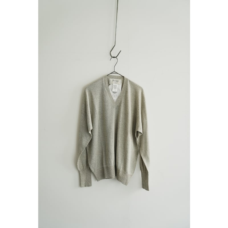 Olde H&Daughter LINEN SILK PLAIN STITCH V NECK