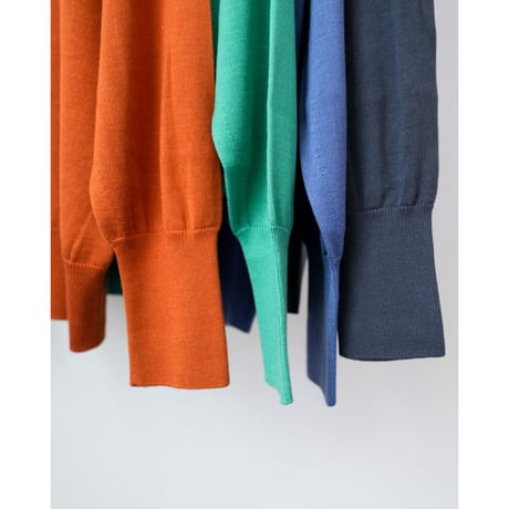 Olde H & Daughter SILK PLAIN STITCH CREW NECK P/O