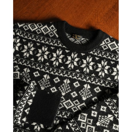 MAATEE&SONS CASH JACQUARD P/O SWEATER "FAIR ISLE"